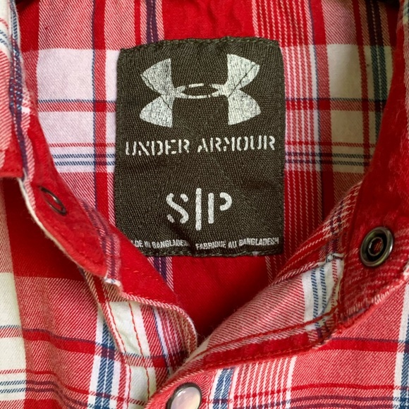 Weird Under Armour Western Pearl Snap Button Shirt - Picture 3 of 3